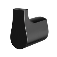 Изображение товара Крючок для ванной WasserKraft Glan K-5100 одинарный на шуруп металл черный (K-5123)