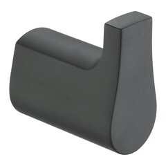 Изображение товара Крючок для ванной WasserKraft Elbe K-7200 одинарный на шуруп металл черный (K-7223)