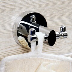 Крючок для ванной WasserKraft Rhein K-6200 двойной на шуруп металл хром (K-6223D) - фото 3