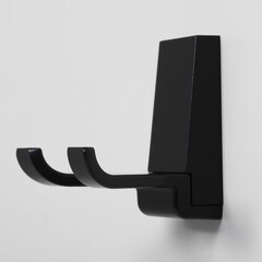 Крючок для ванной WasserKraft Abens K-3200 двойной на шуруп металл черный (K-3223D) - фото 2