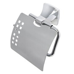 Изображение товара Держатель для туалетной бумаги WasserKraft Wern с крышкой металл/пластик хром (K-2525)