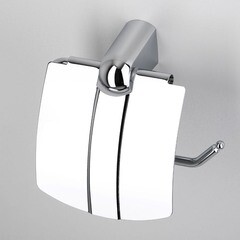 Держатель для туалетной бумаги WasserKraft Berkel с крышкой металл/пластик хром (K-6825) - фото 2