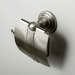 Держатель для туалетной бумаги WasserKraft Ammer с крышкой металл/пластик никель (K-7025) - фото 2