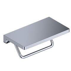 Изображение товара Держатель для туалетной бумаги WasserKraft с полкой металл хром (K-1425)