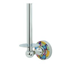 Изображение товара Держатель для туалетной бумаги WasserKraft Diemel вертикальный металл хром (K-2297)