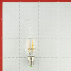Лампа светодиодная филаментная Navigator E14 2700К 6 Вт 650 Лм 220 В свеча на ветру прозрачная - фото 3