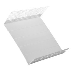 Профиль цокольный Profigips пластиковый с сеткой 203 мм 2 м - фото 2