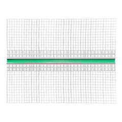 Профиль рустовочный Profigips пластиковый 20х20 мм с сеткой 100х100 мм 3 м - фото 1