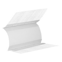 Профиль деформационный Profigips пластиковый с сеткой 100х100 мм 2,5 м Е-образный - фото 1