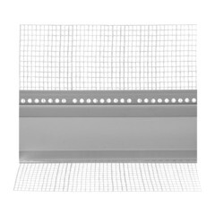 Профиль деформационный Profigips пластиковый с сеткой 100х100 мм 2,5 м V-образный - фото 2