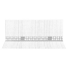 Профиль углозащитный Profigips пластиковый с сеткой 100х150 мм 2,5 м ГОСТ - фото 2