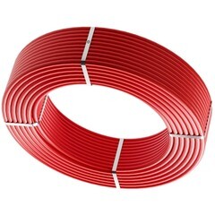 Труба для теплого пола PERT РВК 16х2 мм из термостойкого полиэтилена (100 м) красная (33782) - фото 3