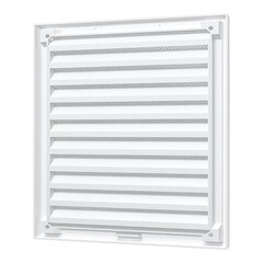 Решетка вентиляционная пластиковая приточно-вытяжная Era RZN 150х200 мм с сеткой белая - фото 3