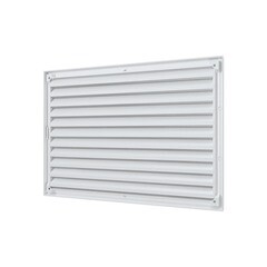 Решетка вентиляционная пластиковая приточно-вытяжная Era RZN 300х200 мм с сеткой белая - фото 3