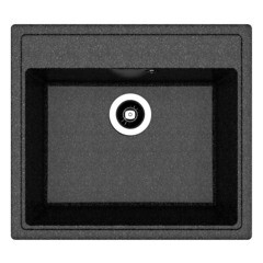 Изображение товара Мойка для кухни Dr.Gans Ника 57х51х22 см врезная с сифоном искусственный камень черная