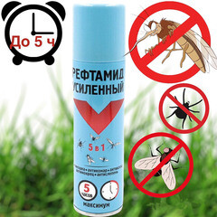 Средство для защиты от клещей и летающих насекомых аэрозоль Рефтамид Максимум 150 мл - фото 2