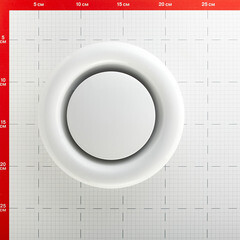 Анемостат вытяжной Era Pro регулируемый стальной с полимерным покрытием d125 мм белый - фото 3