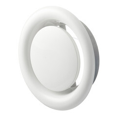 Анемостат вытяжной Era Pro регулируемый стальной с полимерным покрытием d160 мм белый - фото 1