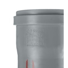 Труба канализационная Ostendorf HTEM d110х3000 мм пластиковая для внутренней канализации (115070) - фото 2