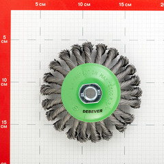 Корщетка для УШМ и УПМ Debever витая жесткая радиальная d125 мм М14 сталь - фото 2