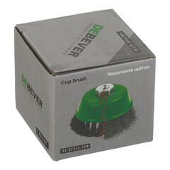 Корщетка для УШМ и УПМ Debever витая жесткая чашеобразная d65 мм М14 сталь - фото 2