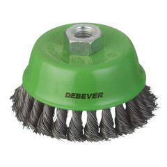 Изображение товара Корщетка для УШМ и УПМ Debever витая жесткая чашеобразная d100 мм М14 сталь