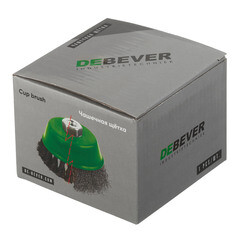 Корщетка для УШМ и УПМ Debever витая жесткая чашеобразная d100 мм М14 сталь - фото 3