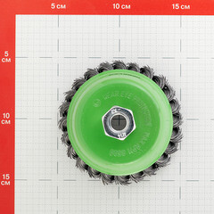Корщетка для УШМ и УПМ Debever витая жесткая чашеобразная d100 мм М14 сталь - фото 2