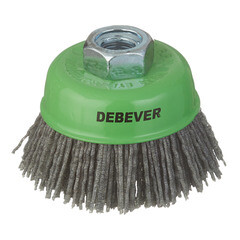 Корщетка для УШМ и УПМ Debever мягкая чашеобразная d65 мм М14 нейлоновая - фото 1
