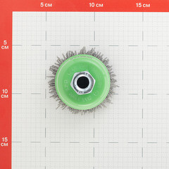 Корщетка для УШМ и УПМ Debever мягкая чашеобразная d65 мм М14 нейлоновая - фото 2