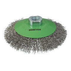 Корщетка для УШМ и УПМ Debever мягкая радиальная d125 мм М14 сталь - фото 1