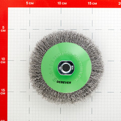 Корщетка для УШМ и УПМ Debever мягкая радиальная d125 мм М14 сталь - фото 3