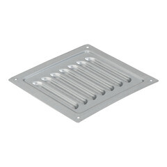 Решетка вентиляционная стальная Ore 125х125 мм без покрытия - фото 3