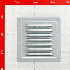 Решетка вентиляционная стальная Ore 125х125 мм без покрытия - фото 2