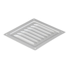 Решетка вентиляционная стальная Ore 125х125 мм белая - фото 3