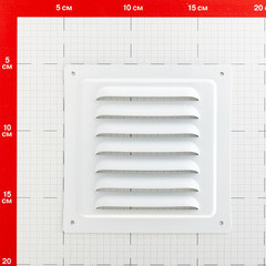 Решетка вентиляционная стальная Ore 125х125 мм белая - фото 2
