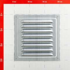 Решетка вентиляционная стальная Ore 150х150 мм без покрытия - фото 3