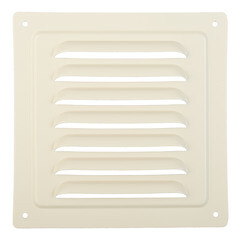 Решетка вентиляционная стальная Ore 125х125 мм бежевая - фото 4