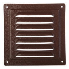 Решетка вентиляционная стальная Ore 125х125 мм коричневая - фото 4