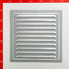 Решетка вентиляционная стальная Ore 250х250 мм без покрытия - фото 2