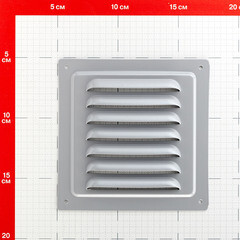 Решетка вентиляционная стальная Ore 125х125 мм серая - фото 2