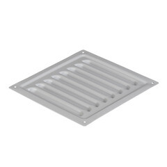 Решетка вентиляционная стальная Ore 150х150 мм серая - фото 3