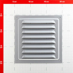 Решетка вентиляционная стальная Ore 150х150 мм серая - фото 2