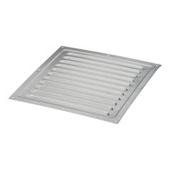 Решетка вентиляционная стальная Ore 250х250 мм серая - фото 2