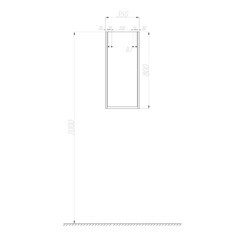 Пенал Aquaton Сканди 35 см подвесной белый/дуб рустикальный - фото 6