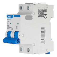 Автоматический выключатель модульный Chint NXB-63 2P 40А тип C 6 кА 400 В (814096) - фото 2