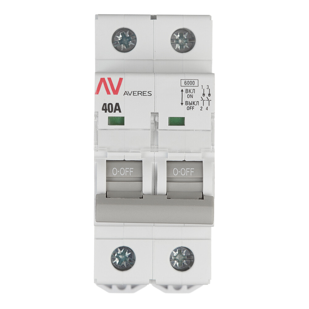 Изображение товара Выключатель нагрузки EKF Averes AVN 2P 40A 230V DIN-рейка