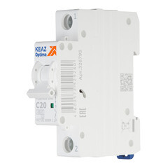 Автоматический выключатель модульный КЭАЗ OptiDin BM63 1P 20А тип C 4,5 кА 230/400 В (326795) - фото 3