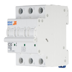 Автоматический выключатель модульный КЭАЗ OptiDin BM63 3P 32А тип C 4,5 кА 230/400 В (326815) - фото 5