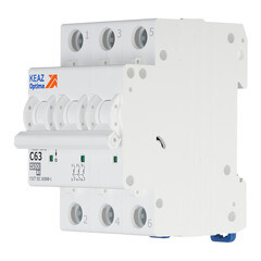 Автоматический выключатель модульный КЭАЗ OptiDin BM63 3P 63А тип C 4,5 кА 230/400 В (326818) - фото 3